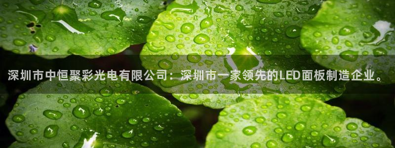 超凡国际新人怎么领28块钱的：深圳市中恒聚彩光电有限公司：深圳市一家领先的LED面板制造企业。